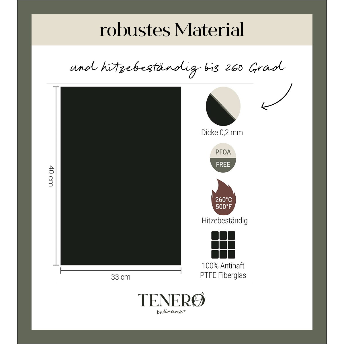 Grillmatte mit robustem Material