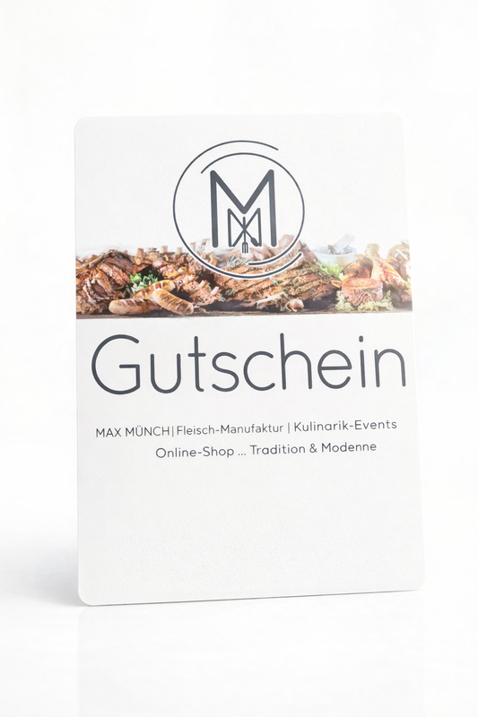 Gutschein – Genuss verschenken von MAX MÜNCH